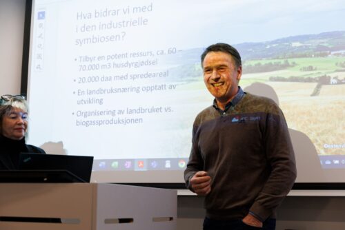 Lars Petter Bartnes, leder i Beitstadfjorden Sisu, fortalte om mulighetene i Malm. Foto: Thomas Jergel/Camerat